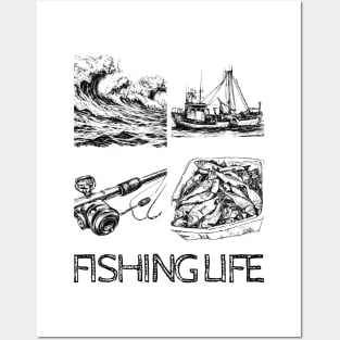 Fishing Life Posters and Art